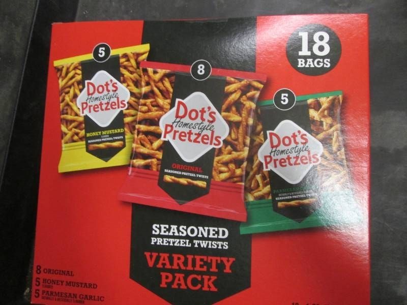 18 Pack variety of Dots pretzels