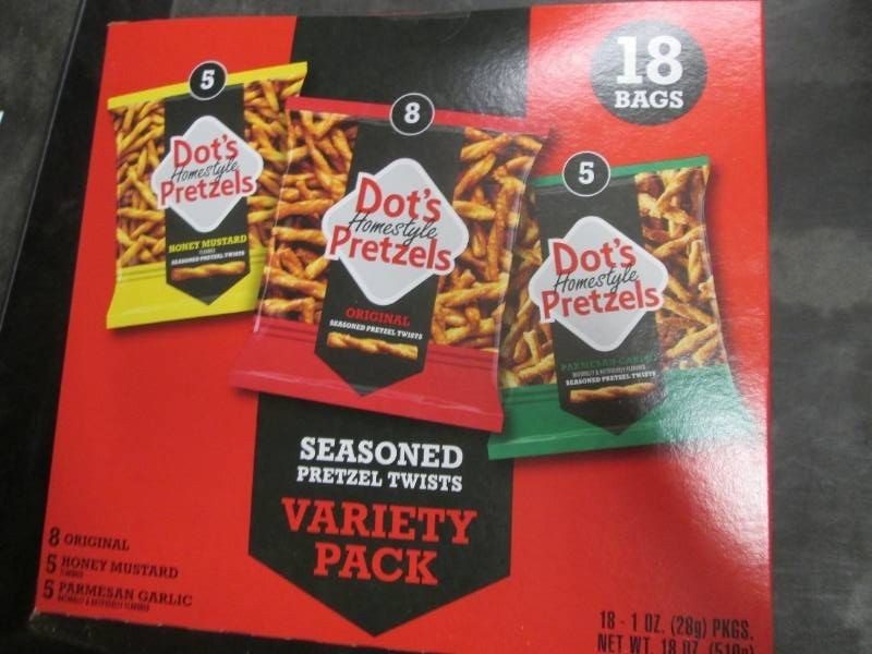 18 Pack variety of Dots pretzels