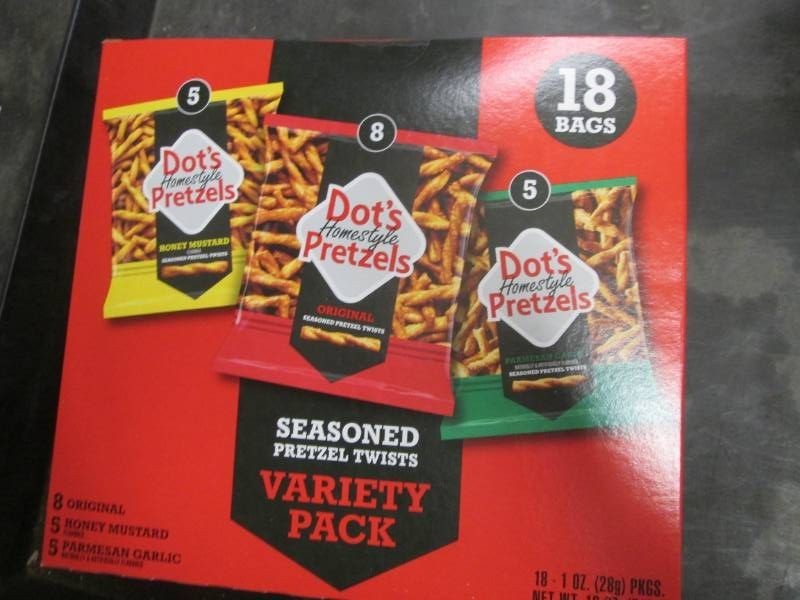 18 Pack variety of Dots pretzels