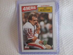 1987 Topps Joe Montana Card...