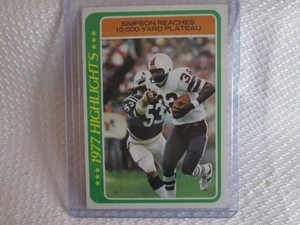 1978 Topps O.J Simpson Card...