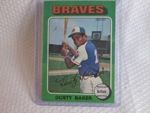 1975 Topps Dusty Baker Card...