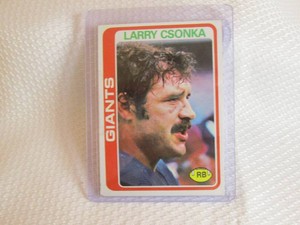 1978 Topps Larry Csonka Card...