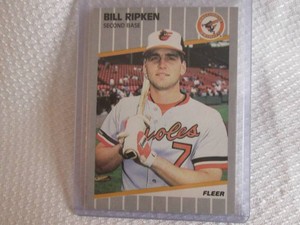 1989 Fleer Bill Ripken Black Box Ca...
