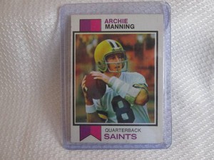 1973 Topps Archie Manning Card ...