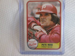 1981 Fleer Pete Rose Card...