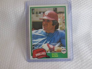 1981 Topps Pete Rose Card...