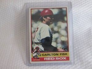 1976 Topps Carlton Fisk Card...