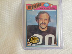 1977 Topps Rocky Bleier Card...
