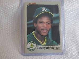 1983 Fleer Rickey Henderson Card...