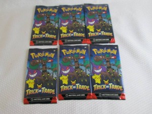 6 Trick Or Trade Pokemon Packs...
