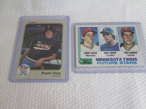 Frank Viola & Kent Hrbek Rookie Car...