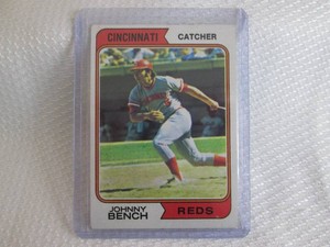 1974 Topps Johnny Bench Card...