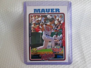 2005 Topps Joe Mauer Rookie Cup Car...