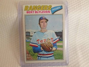 1977 Topps Bert Blyleven Card...