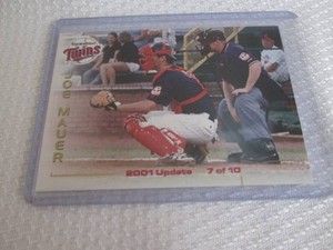 2001 Joe Mauer Rookie Elizabethton ...