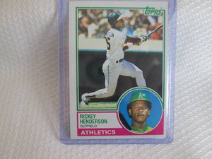 1983 Topps Rickey Henderson Card...