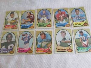 1970 Topps Football Cards...