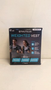 NAUTILUS WEIGHTED VEST 12LBS ADJUSTABLE FIT