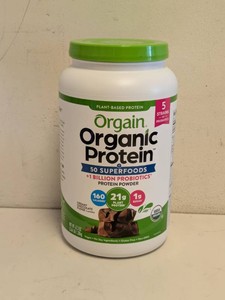 NEW ORGAIN ORGANIC PROTEIN POWDER CREAMY CHOCOLATE FUDGE