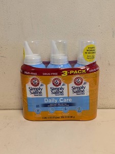 NEW ARM & HAMMER SIMPLE SALINE 3PK