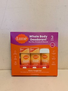 NEW LUME WHOLE BODY DEODORANT 3PK