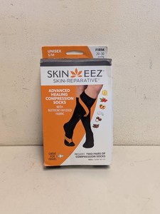 NEW SKIN EEZ ADVANCED HEALING COMPRESSION SOCKS SM 2PK