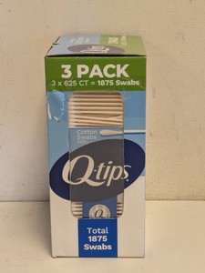 NEW Q-TIPS 3PK