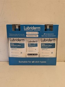 NEW LUBRIDERM DAILY MOISTURIZER LOTION 3PK