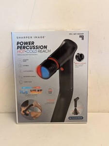 SHARPER IMAGE POWER PERCUSSION HOTCOLD REACH PERCUSSION MASSAGER