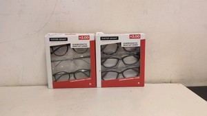 FOSTER GRANT DESIGN OPTICS 3.00 READING GLASSES 2PACKS