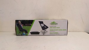 NEW CASCADE MOUNTAIN TECH ULTRALIGHT PACKABLE HIGH BACK CHAIR