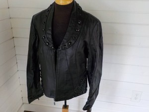 Pamela McCoy LEATHER Jacket size Large new with tages