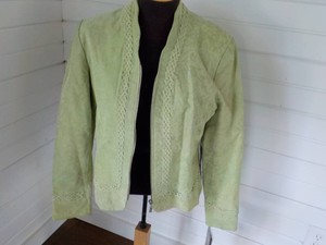 Pamela McCoy LEATHER Jacket size Large new with tages