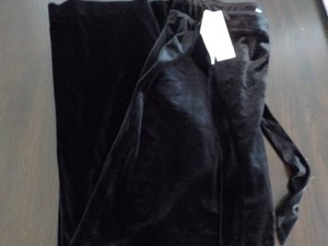 Calvin Klein Velvet Black Slacks size Med new with tags
