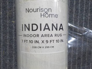 Nourison and Home Indiana Cream 7 ft 20 x 10 ft Area Rug- New but has shipping dirt on one end as shown