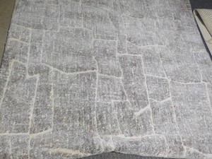 Gertmenian Turin 5 ft 3 x 7 ft GreyCream Area Rug- one end dirty from Shipping as shown
