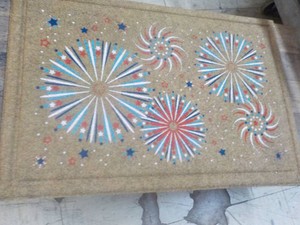 24 x 36 Floor Mat- backing is damaged but doesnt effect function