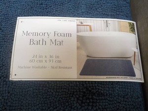 Memory Foam Bath Mat 24 x 36