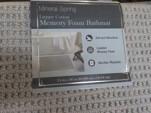 Memory Foam Bath Mat 24 x 36