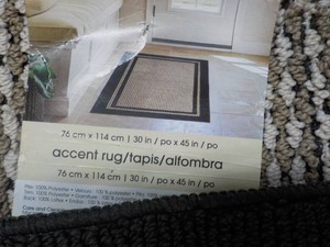 2 Accent Rugs 30 x 47 with some flaws as shown
