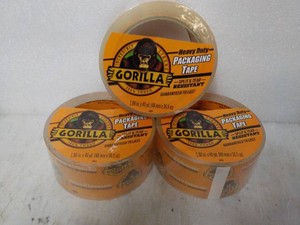3 rolls Gorilla 1.88 x 40 yards Clear Tape