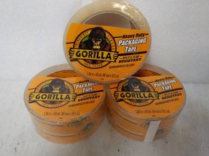 3 rolls Gorilla 1.88 x 40 yards Clear Tape