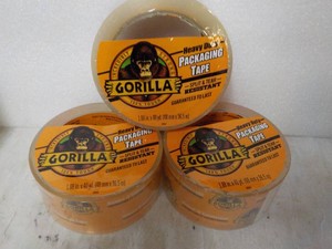 3 rolls Gorilla 1.88 x 40 yards Clear Tape