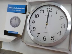 Adalene Radio Controlled Atomic Wall Clock