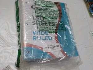 6 pack Wide Ruled Paper