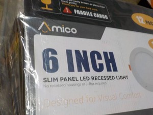 Partial Box 6 Slim Panel LED Recessed Lights