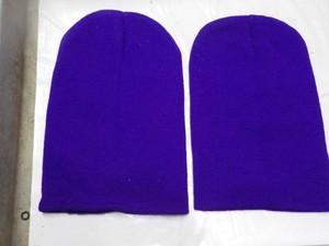 2 Purple Winter Hats