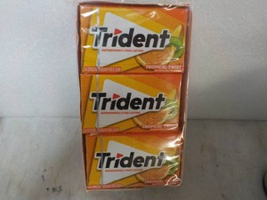 12 Trident 14 Stick packs Tropical Twist Sugar Free Gum
