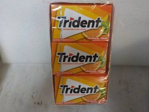 12 Trident 14 Stick packs Tropical Twist Sugar Free Gum